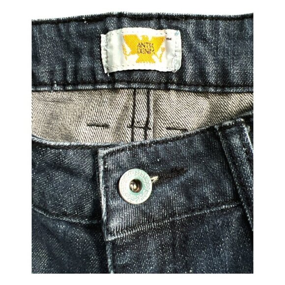 Antik Denim Embroidered Embellished Straight Leg Low Rise Dark Wash Jeans Sz 28 - Picture 3 of 16